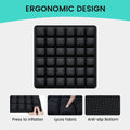 3D Air Cushion for Office Chair Car Seat Air Seat Cushion Back Cushion for Relieving Back Sciatica Tailbone Pain Seat Pad Oasis Select Black