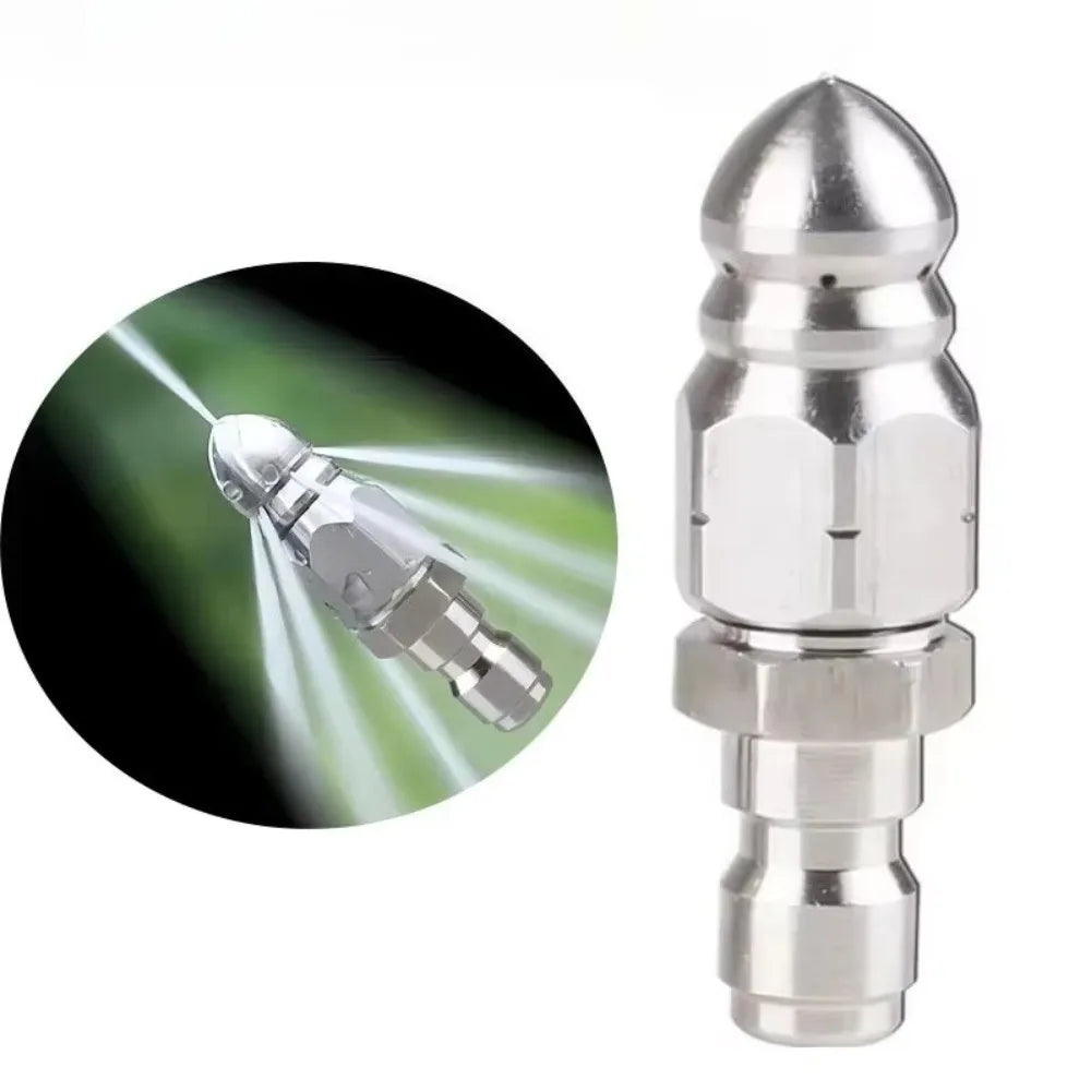 1/4" Quick Plug 5000 PSI Sewer Jetting Pressure Washer Nozzle