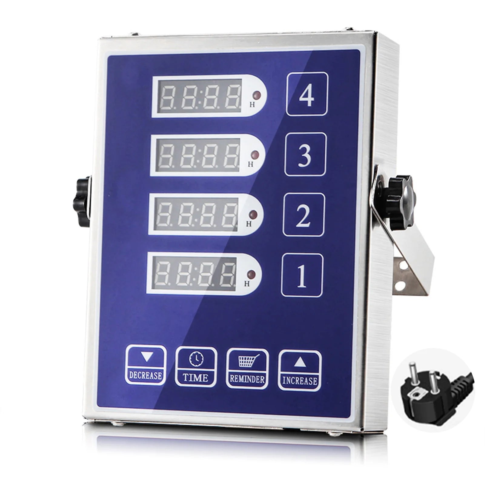 4-Channel Digital Kitchen Timer | LED Display & Loud Alarm