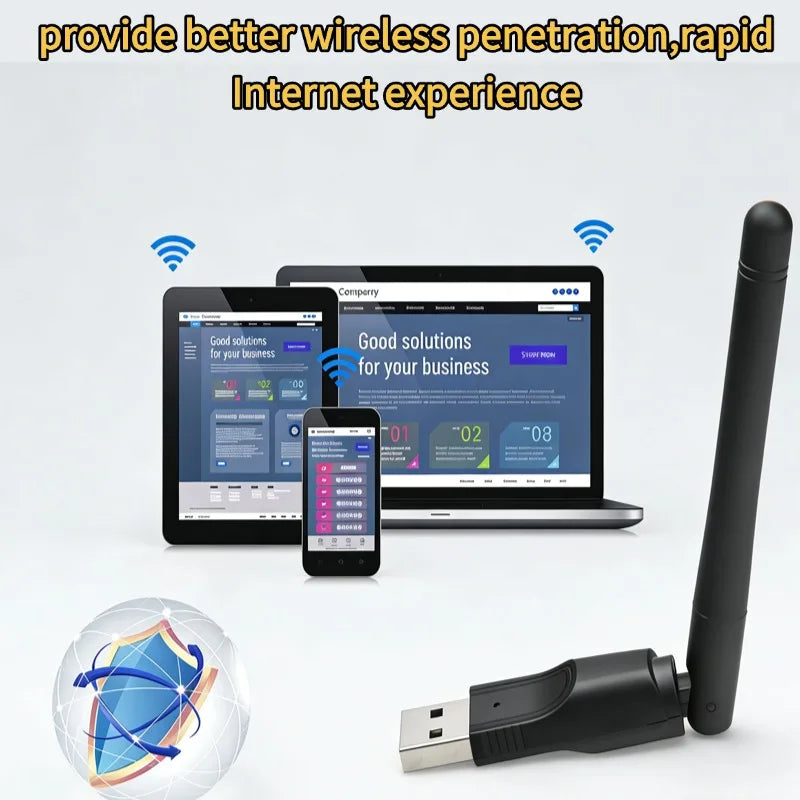 150Mbps Mini USB WiFi Adapter MT7601 Wireless Network Card wifi Receiver Dongle 802.11 b/g/n for Desktop Laptop Windows 2.4G Oasis Select
