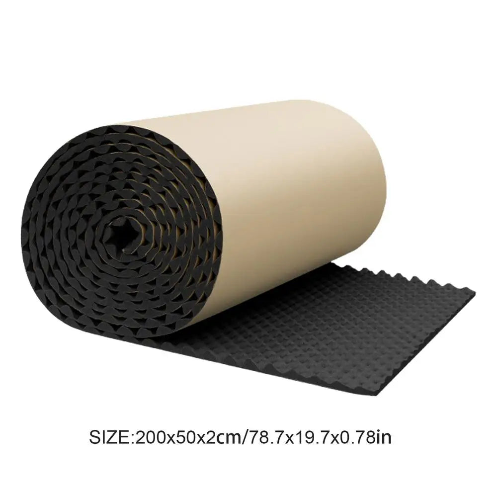 1Pc 50x200cm Acoustic Foam Self-adhesive Egg Sound Insulation Panels High Density for Studio KTV Office Wall Panels Oasis Select 2 meters