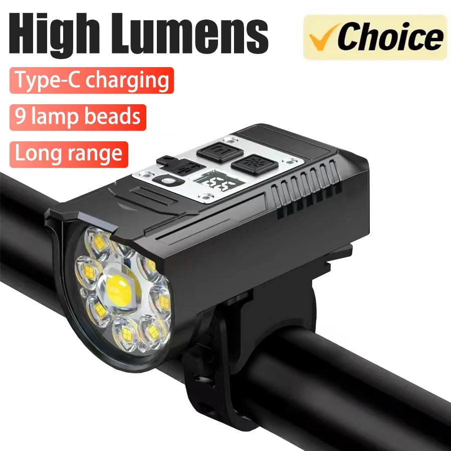 LED Bike Bicycle Light Type-C Rechargeable Set Road Bike Front Back Headlight Lamp Flashlight Cycling Light Cycling Accessories Oasis Select
