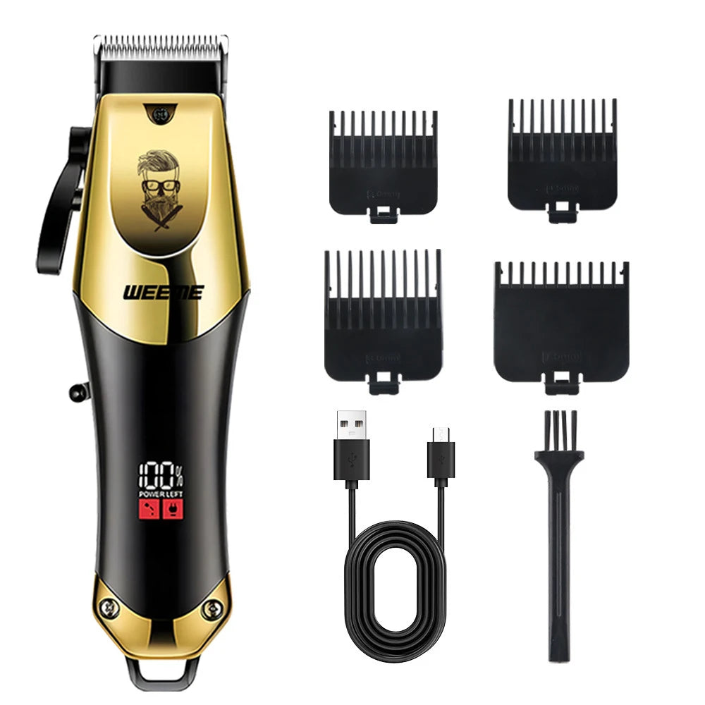 WEEME 806-HW Electric Hair Clipper UBS Rechargeable Cordless Beard Trimmer Men Powerful Electric Hair Clipper Trimming Tool Oasis Select 810