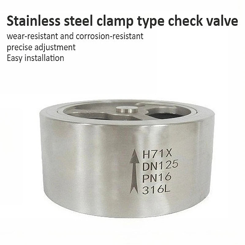 304 Stainless Steel Check Valve DN15 To DN50 Clamp Lift H71W-16P Check Valve Oasis Select