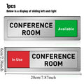 Office Room Sliding Status Sign Multi-function Adjustable Indicator Creative Decor Door Sticker for Meeting Room Decoration Oasis Select ZTP103 20x6cm