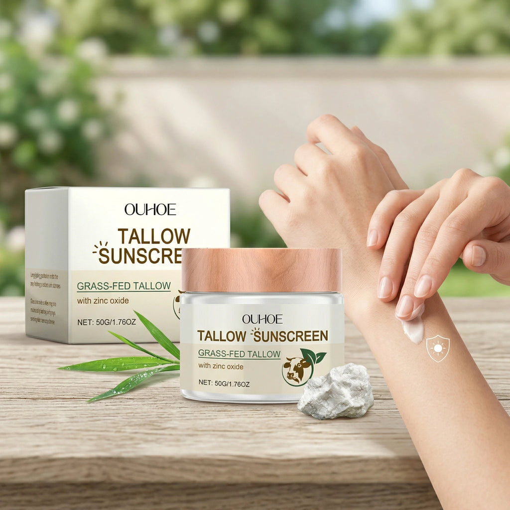 50G Sunscreen Tallow Balm Deep Moisturizing Prevent Sunburn Lightweight Refreshing Non-greasy Outdoor Skin Protection Cream Oasis Select