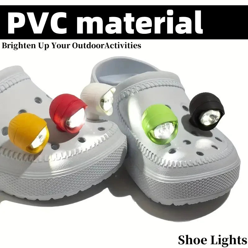 Waterproof Shoe Lights for Clogs Shoe Charms Accessories for Crocs Shoes 3 Light Modes Headlights for Camping Running Oasis Select