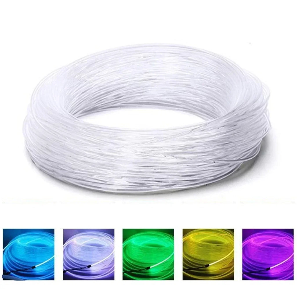 3 Pcs MMA Side Glow Optic Fiber Cable Diameter 2MM 3 Meter Length for Car Lights and Optical Lighting Projects Oasis Select