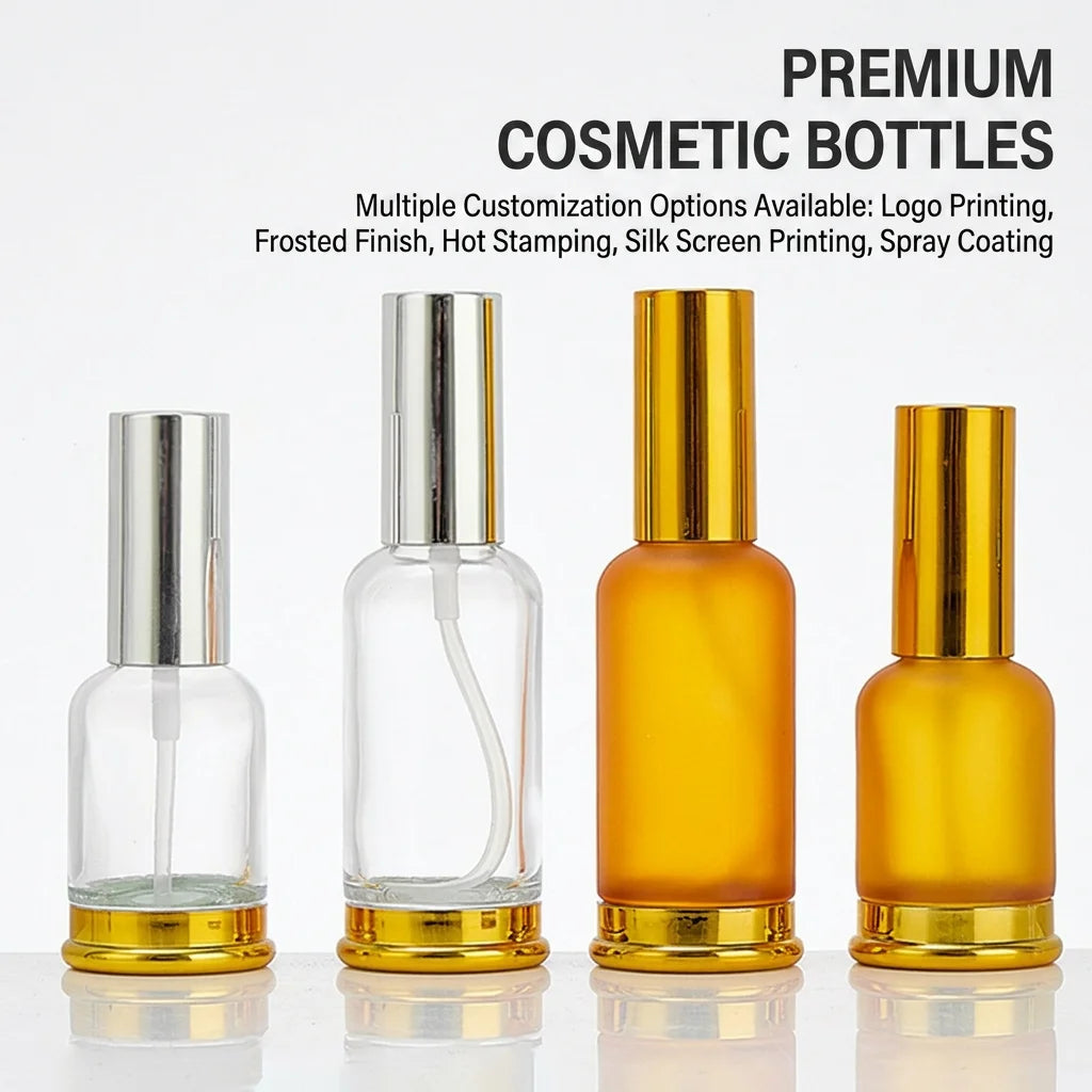 Amber Glass Refillable Atomizer Bottle – Perfume & Essential Oil