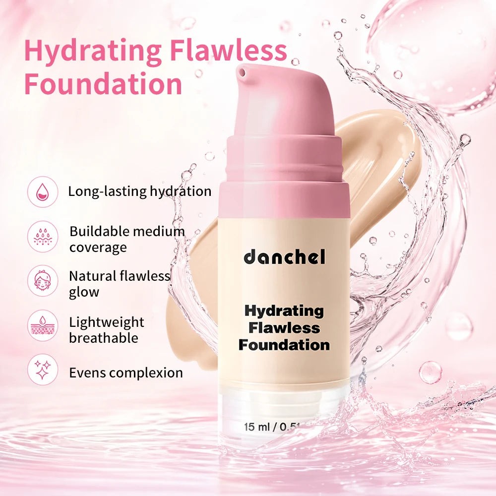 Makeup Set 2Pcs Primer & Liquid Foundation Long Lasting Buildable Medium Coverage Hydrating Smooth Blur Pores Base Makeup Oasis Select