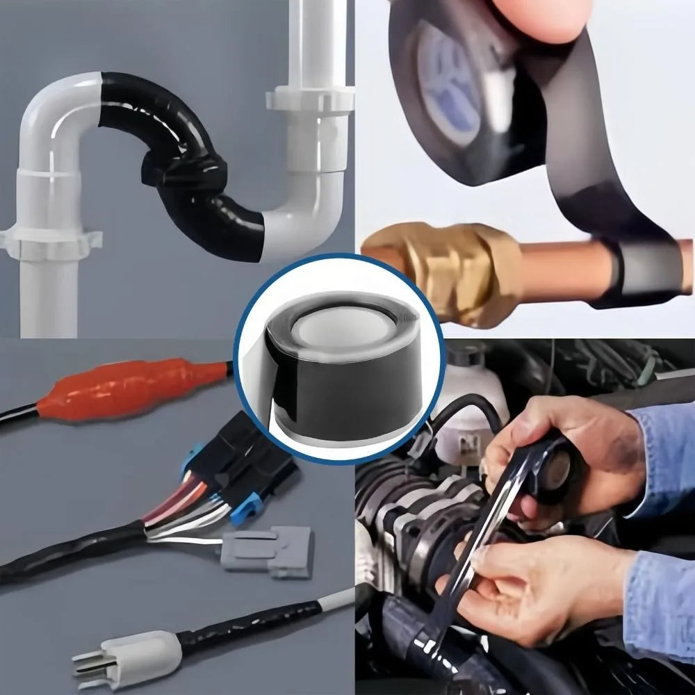 Quality Self-Adhesive Silicone Repair Tape Waterproof High Adhesion Sealing Tape Self Fusing Stop Leaks Adhesive Tape Home Oasis Select