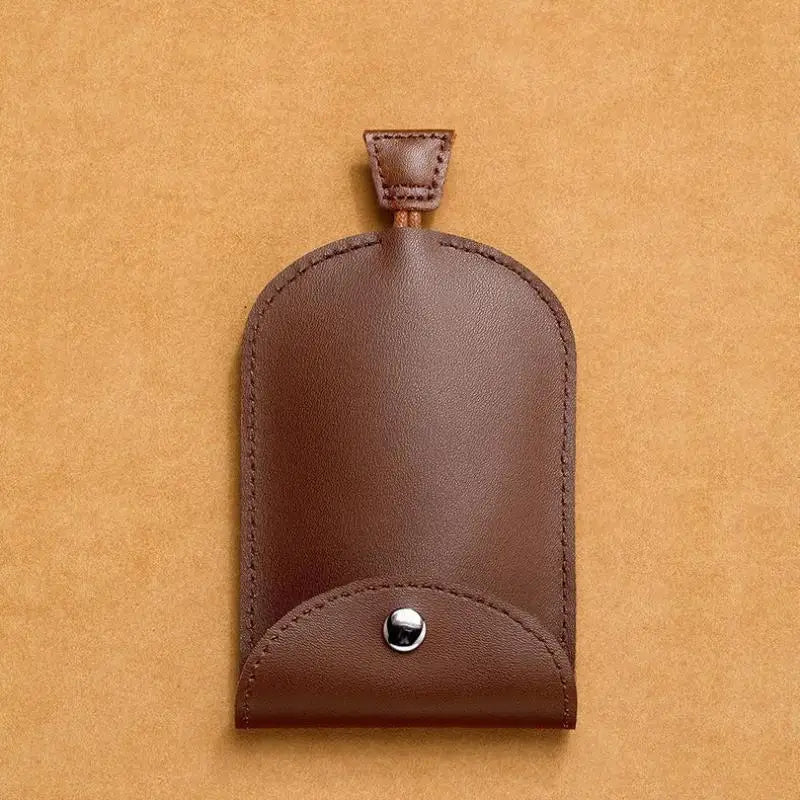 Retro Pull Out Key Holder PU Leather Key Case Portable Keychain Pouch Multi-Functional Mini Coin Purse For Men Women Daily Use Oasis Select