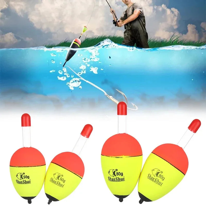 2/4/8Pcs EVA Float Fish Bait Luminous Rock Fishing Sea Fishing Foam Float Float Light Stick Fishing Float Fishing Bobber Oasis Select
