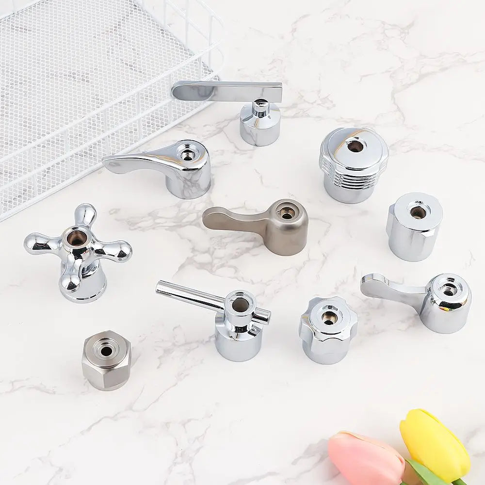 Triangle Valve Small Spout Dish Basin Faucet Handle Switch Handle Accessories Single Cold Quick Open Valve Core Handwheel Oasis Select