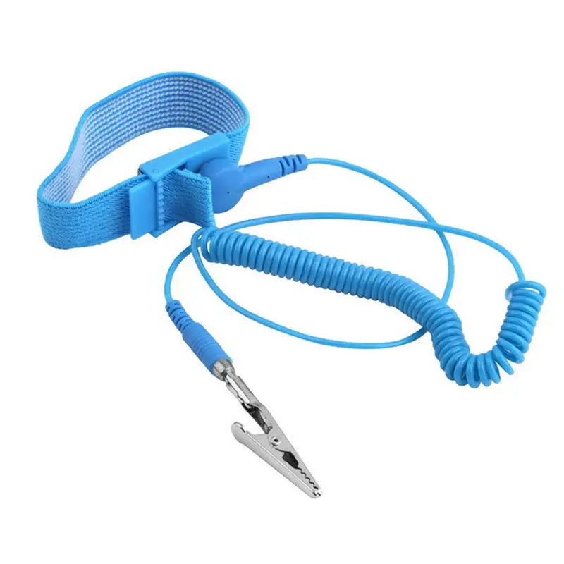 Antistatic Anti Static ESD Wristband Wrist Strap Cordless Wireless Clip Discharge Cables for Electronics Repair Work Tools Oasis Select Blue
