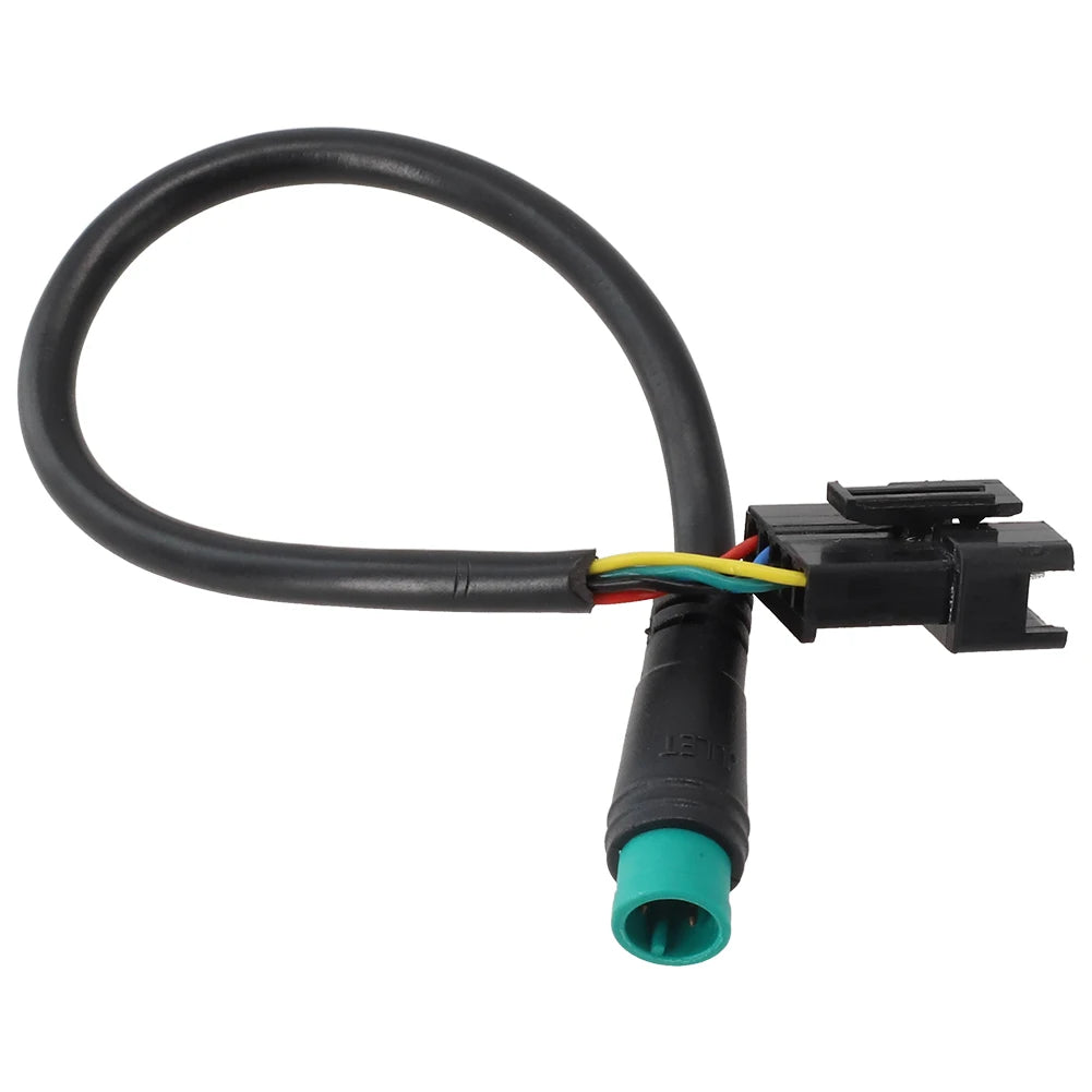 Electric Bicycle Adapter Cable 19cm Long 1Pcs Black Electric Bicycle Instrument For KT Display Waterproof To SM Oasis Select