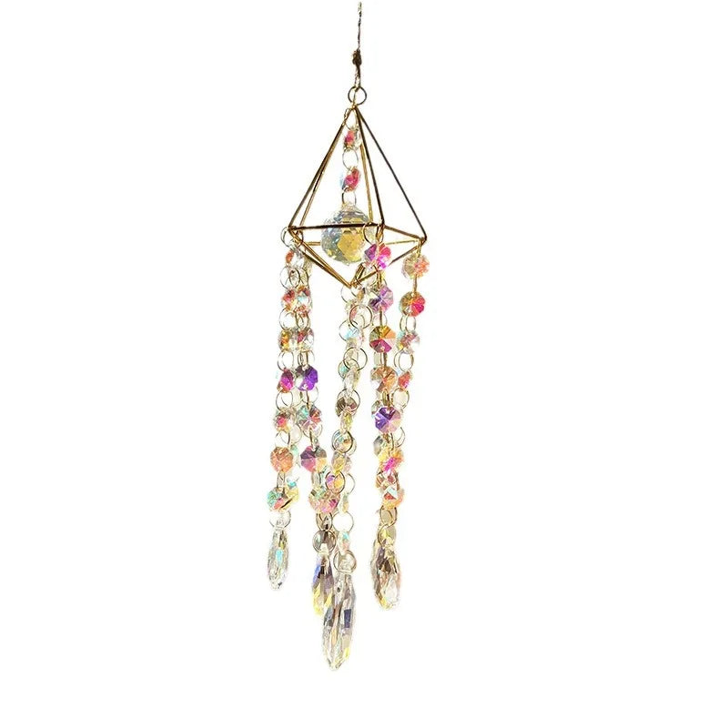 Crystal Sun Catcher Crystal Dazzle Rainbow Decorated Room Window Hanging Decorative Sun Catcher Pendant Oasis Select