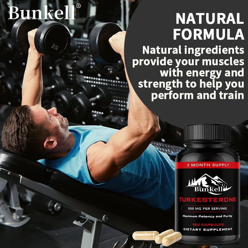 Turkesterone 500mg Capsules – Muscle Growth & Recovery Support Fitness Supplement Oasis Select