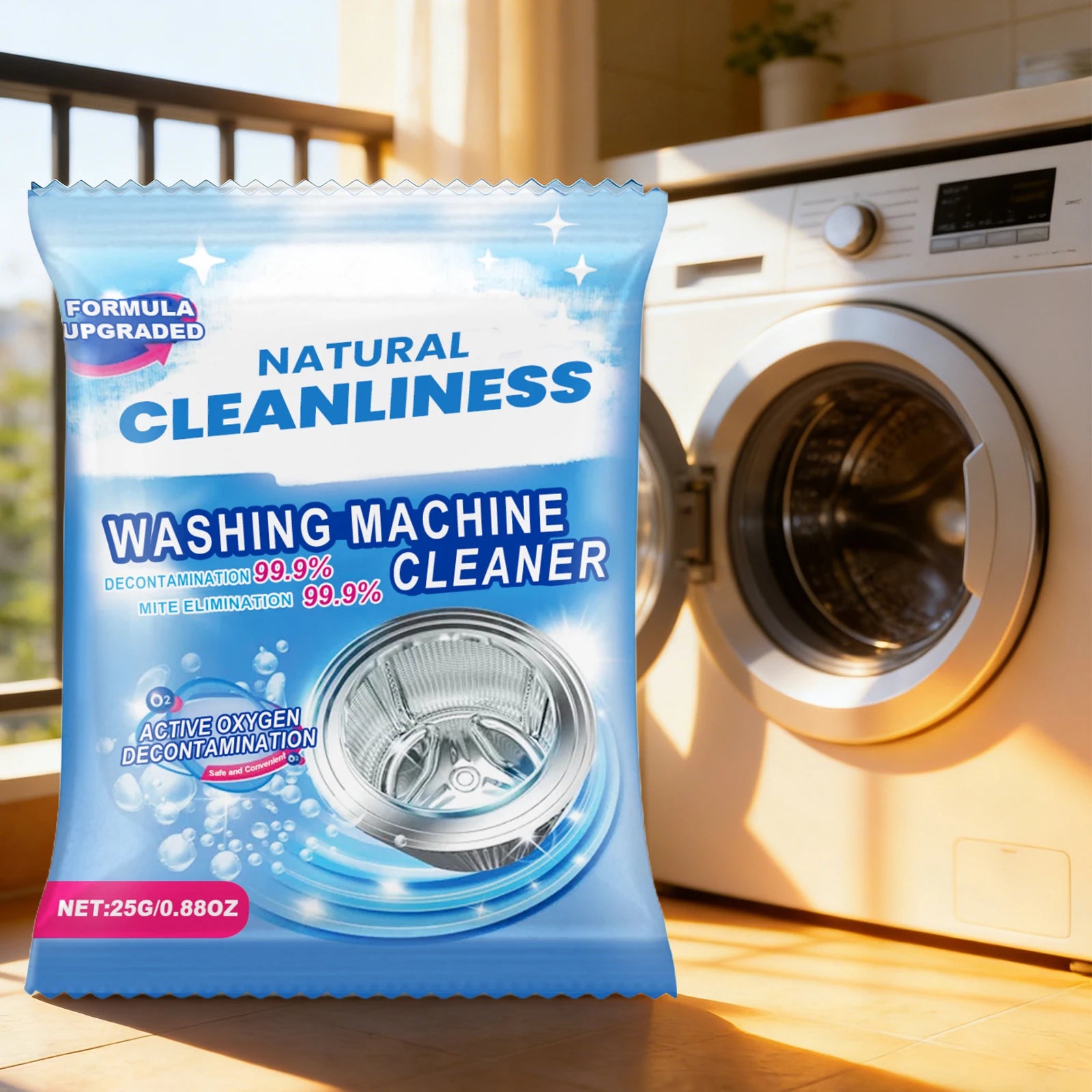 Washing Machine Cleaning Powder Decontamination and Deodorization Remove Dirt Fast Dissolving Laundry Washer Drum Cleaner Oasis Select