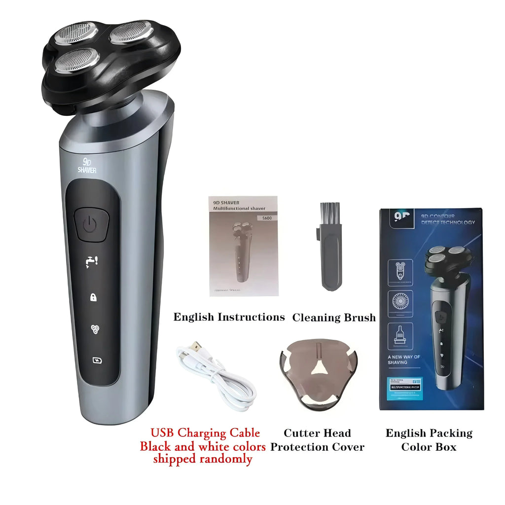 Electric Waterproof Shaver Wet Dry Shaving With USB Charging Cable Suitable For Business Trip Home Daily Use Oasis Select Grey 2