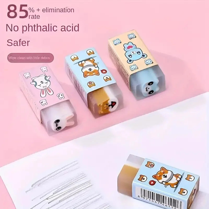 Cute Animal Shaped Erasers Kawaii Cartoon Erasers for School Stationery and Kids Gifts Kawaii School Supplies Oasis Select