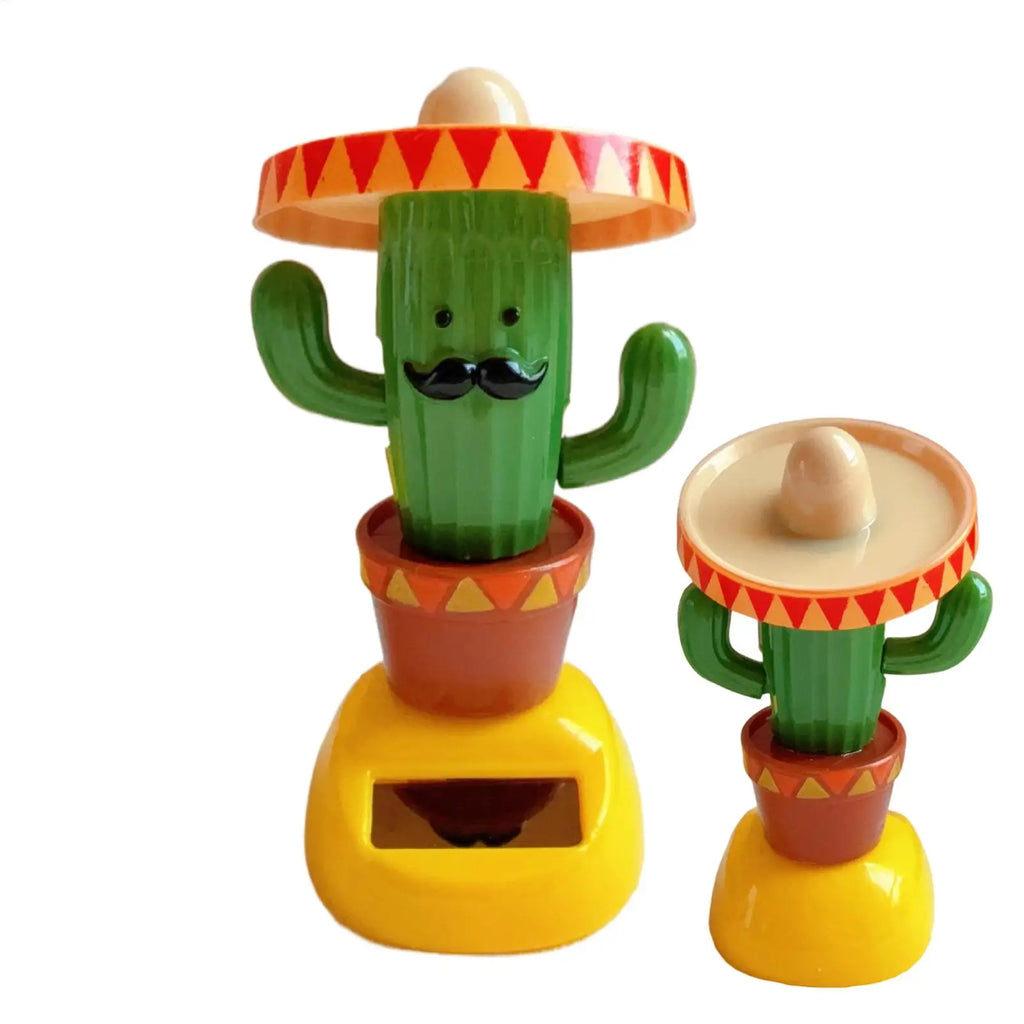 1PC Car Ornaments Solar Ornaments Bobblehead Cactus Shape Ornaments Gift Creative Interior Car Supplies Car Doll Ornaments Oasis Select