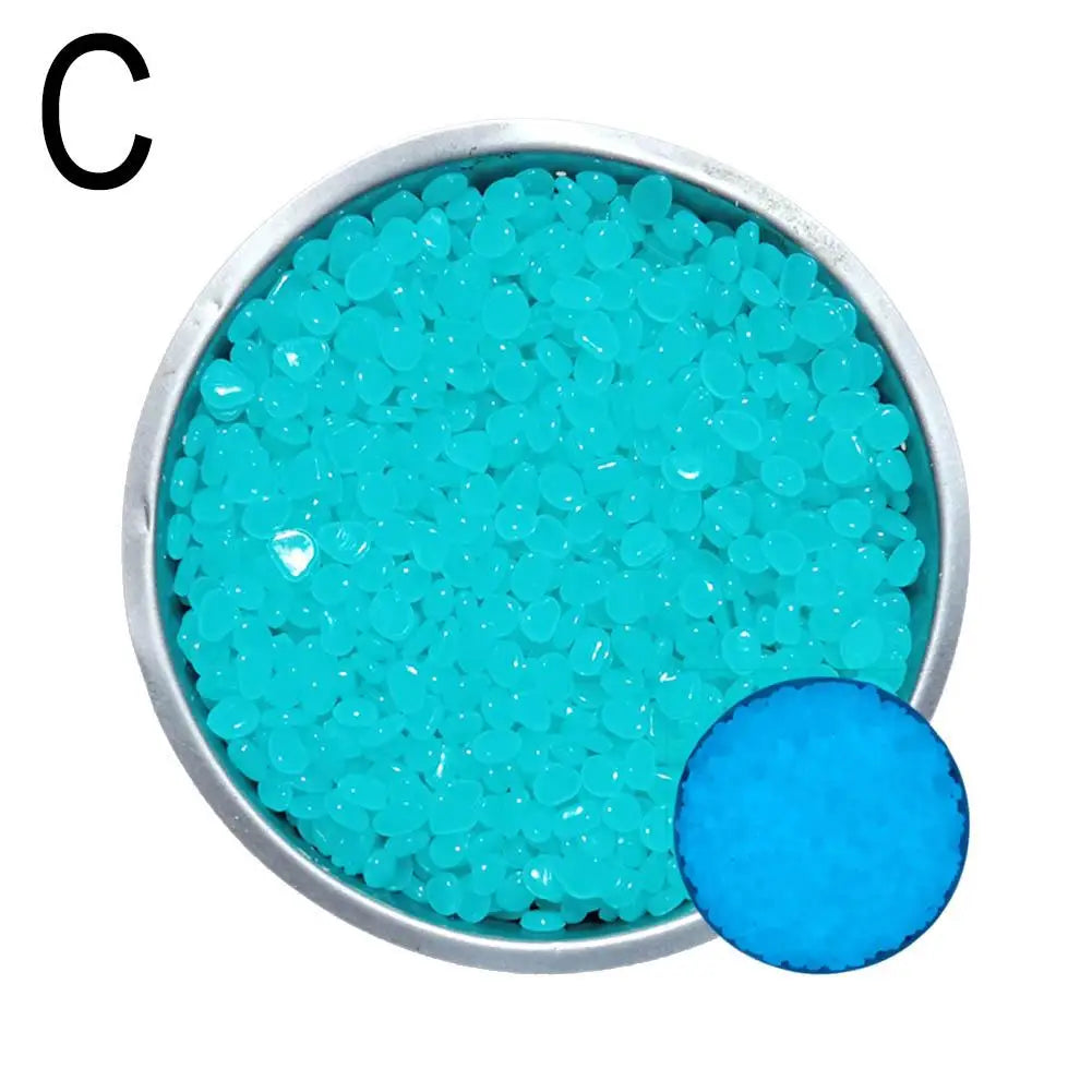 50Pcs Luminous Stones Fish Tank Aquarium Ornament Glow In The Dark Pebbles Outdoor Yard Lawn Path Walkways Decorations Oasis Select C