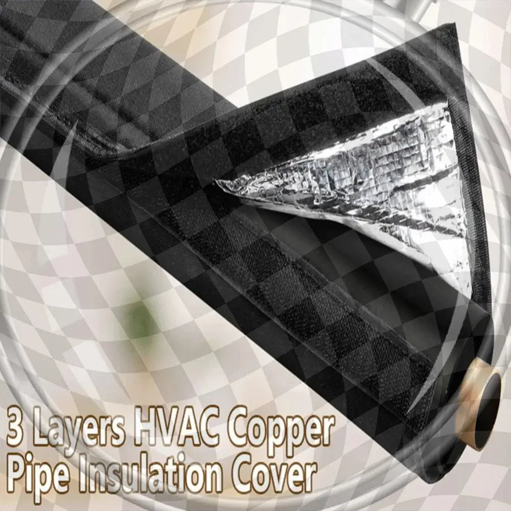 3-Layer AC Hose Insulation Sleeve – Outdoor HVAC Pipe Cover AC Pipe Insulation Oasis Select