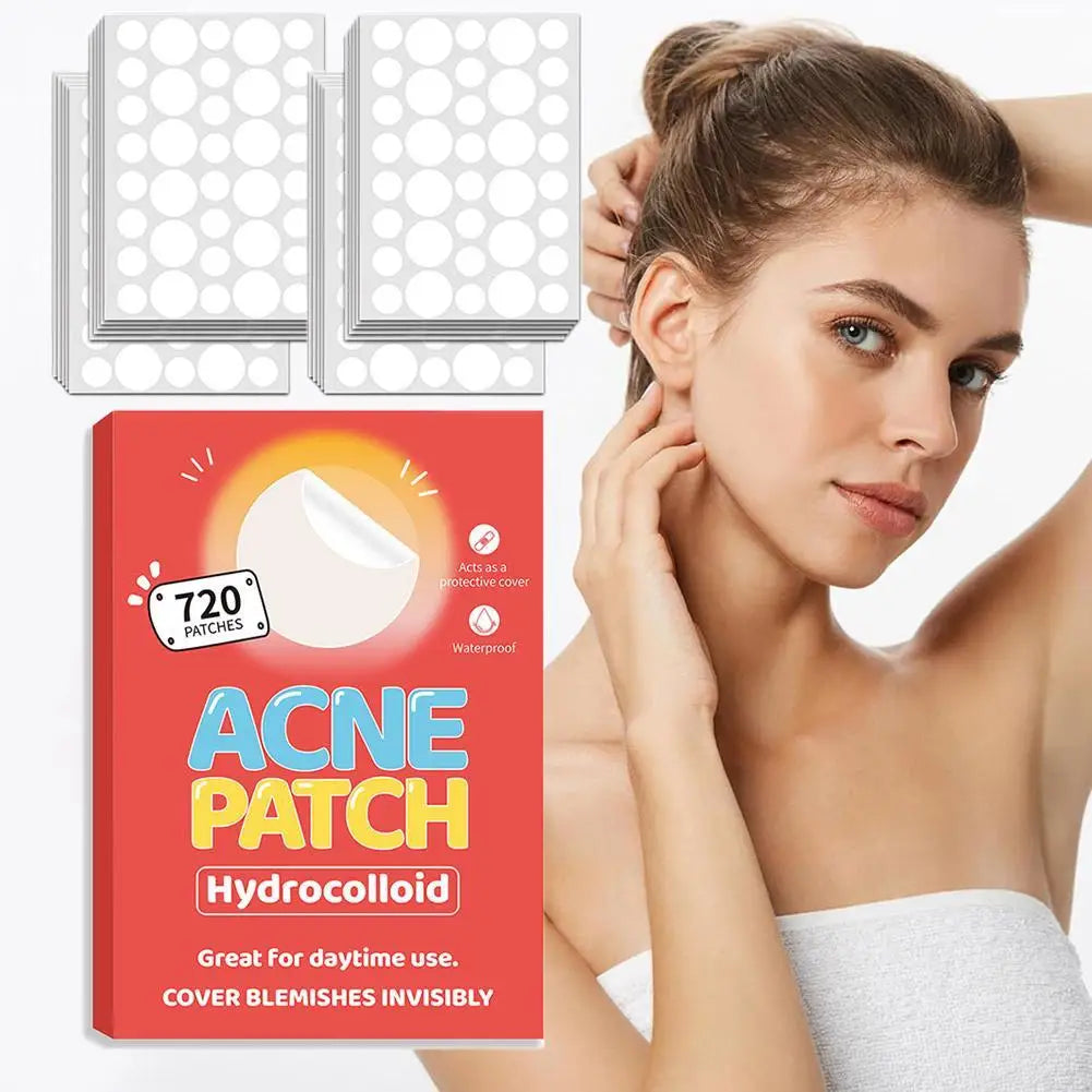 40/360/600/720 Counts Invisible Hydrocolloid Patches For Covering Zits And Blemishes, Acne Pimple Patches For Face Spot Stickers Oasis Select