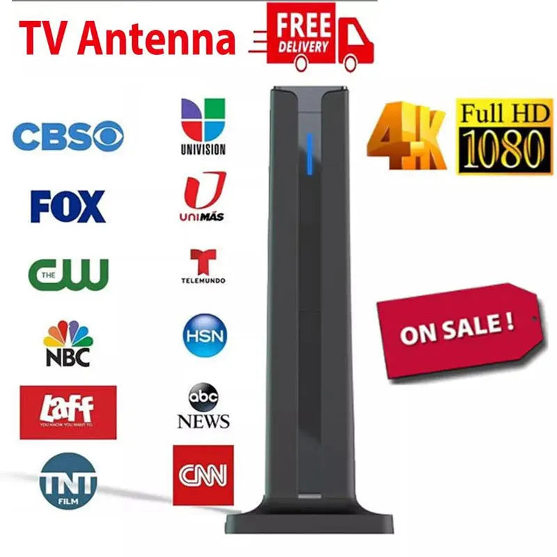 Jiefangbei Vertical TV Antenna for Outdoor/Indoor Use High-Definition Digital Terrestrial Wave Antenna Oasis Select