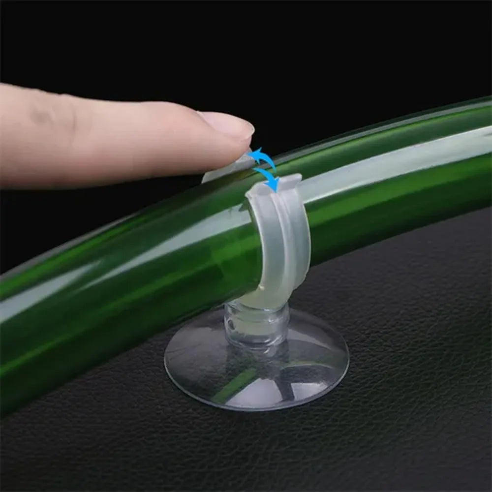 10pcs Soft PVC Aquarium Sucker Clear Multi-specification Fish Tank Suction Cup Strong Adsorption with Hook Air Hose Clamp Wire Oasis Select