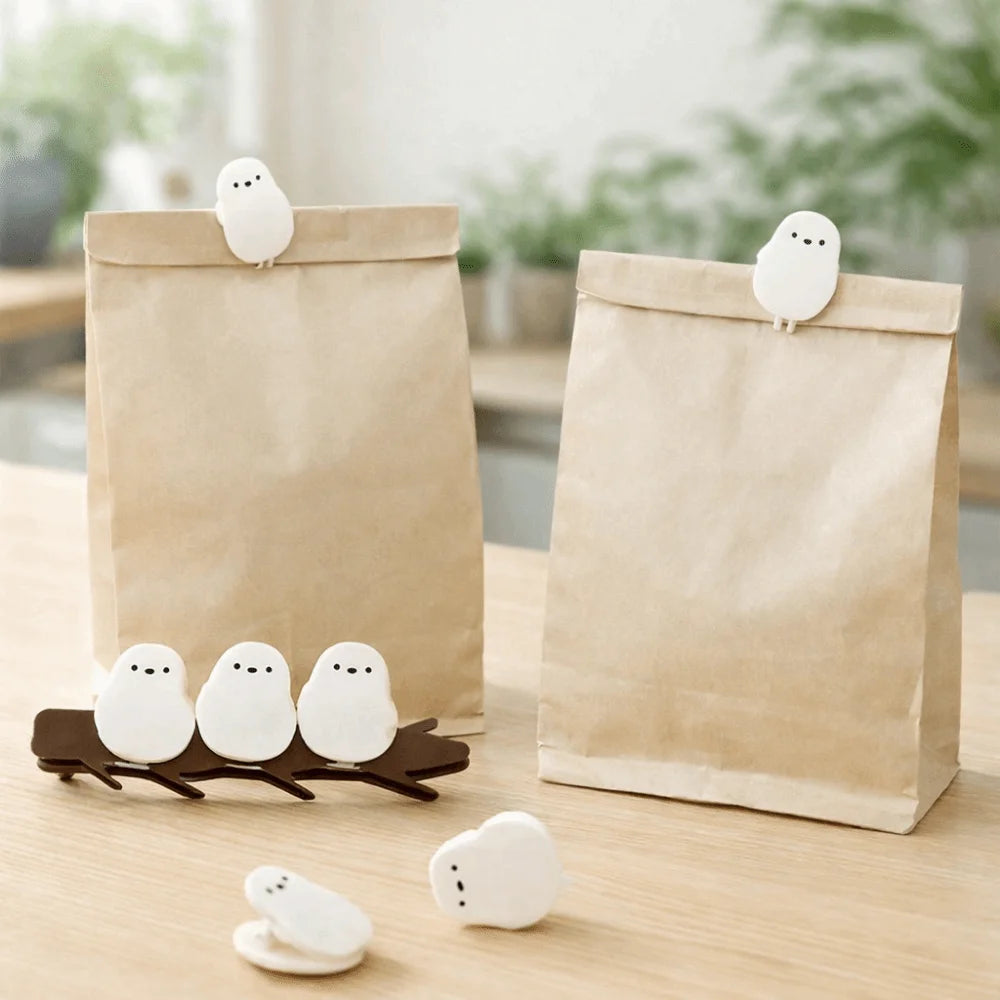 Cute Bird Magnetic Food Bag Sealing Clips – Set of 2
