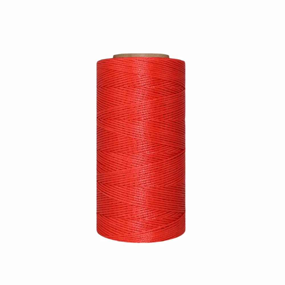 150D Waxed Leather Sewing Thread 0.8mm 260M Hand Stitching Leather Craft Thread Oasis Select Red