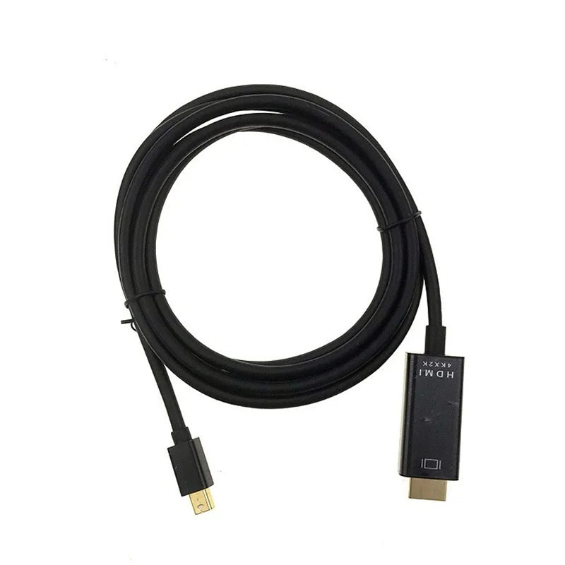 1.8M 4k Mini DP to HDMI-compatible Cable Adapter for MacBook Pro Air Mini DisplayPort Thunderbolt to HDMI Converter Cable Oasis Select