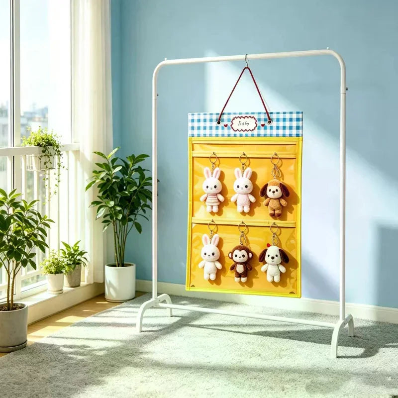 Hanging Plush Doll Organizer | Dustproof Display with Hooks