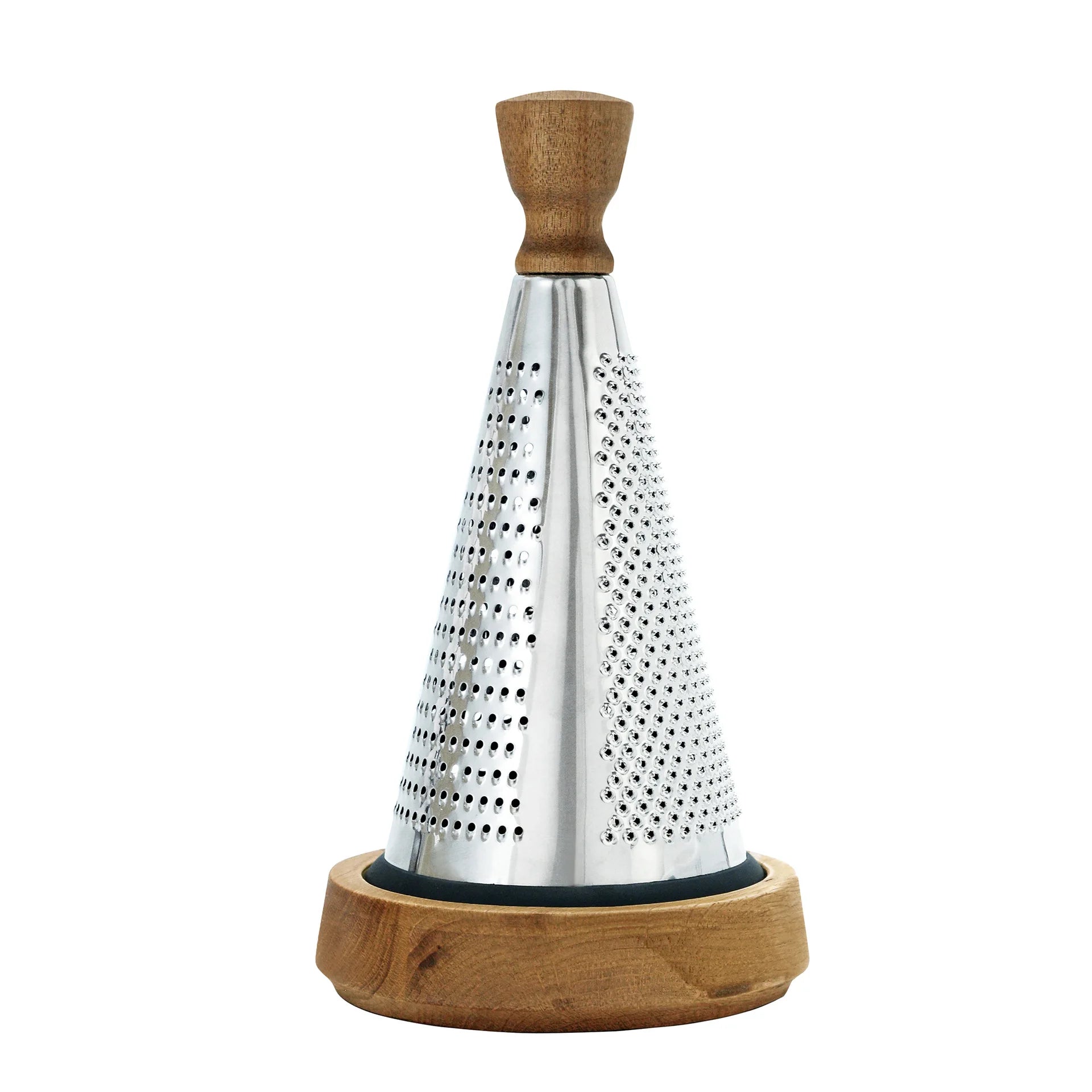Stainless Steel Cone Cheese Grater | Wooden Handle Multi-Use