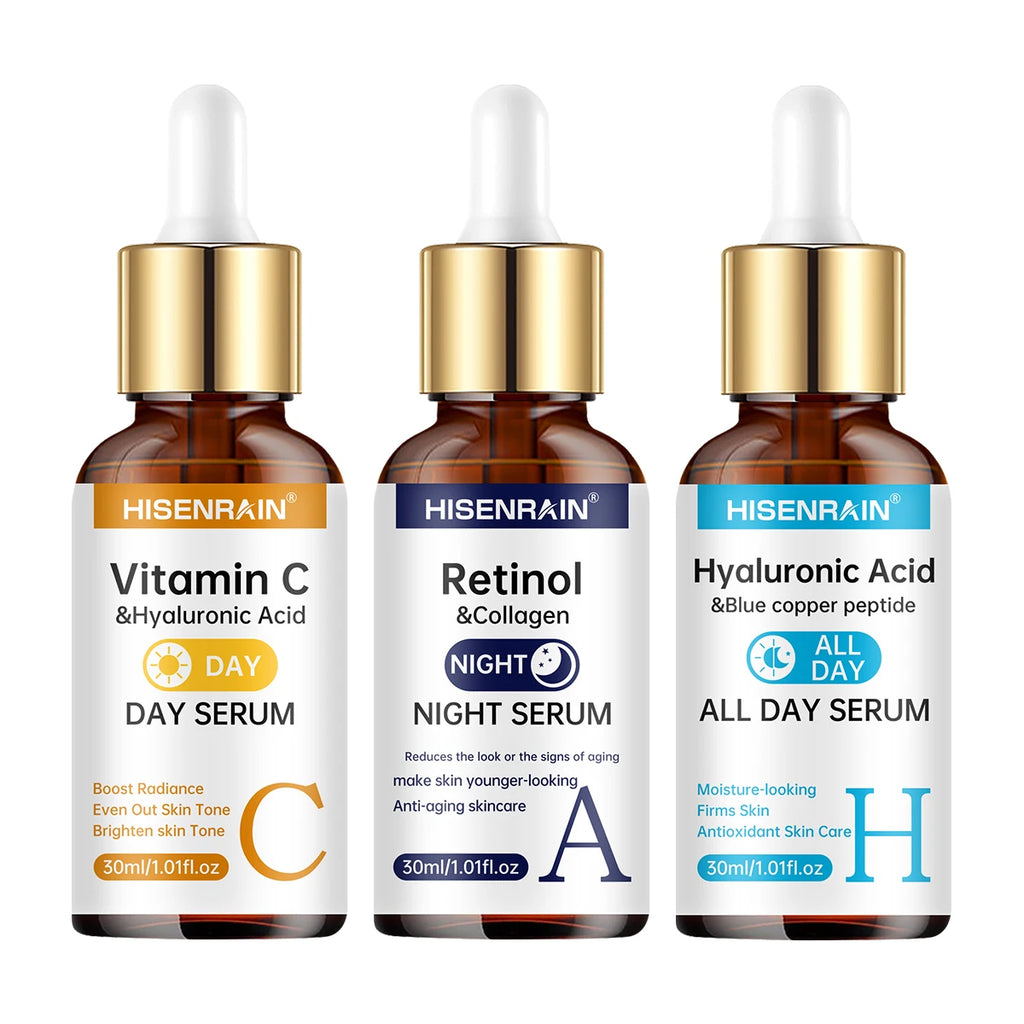 HISENRAIN Vitamin C Retinol Hyaluronic Acid Serum Duo Face Serum Duo Oasis Select 30ml-ACH