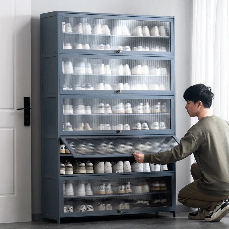 Shoe cabinet door, household door, shoe rack, multi-layer simple and large-capacity storage, indoor entry, dormitory Oasis Select