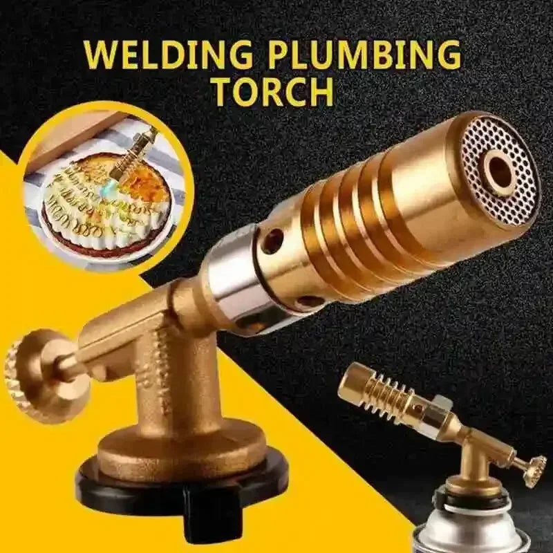Portable Butane Welding Torch Gas Burner High Temperature Flame Gun for Outdoor Camping BBQ Gas Lighter Oasis Select