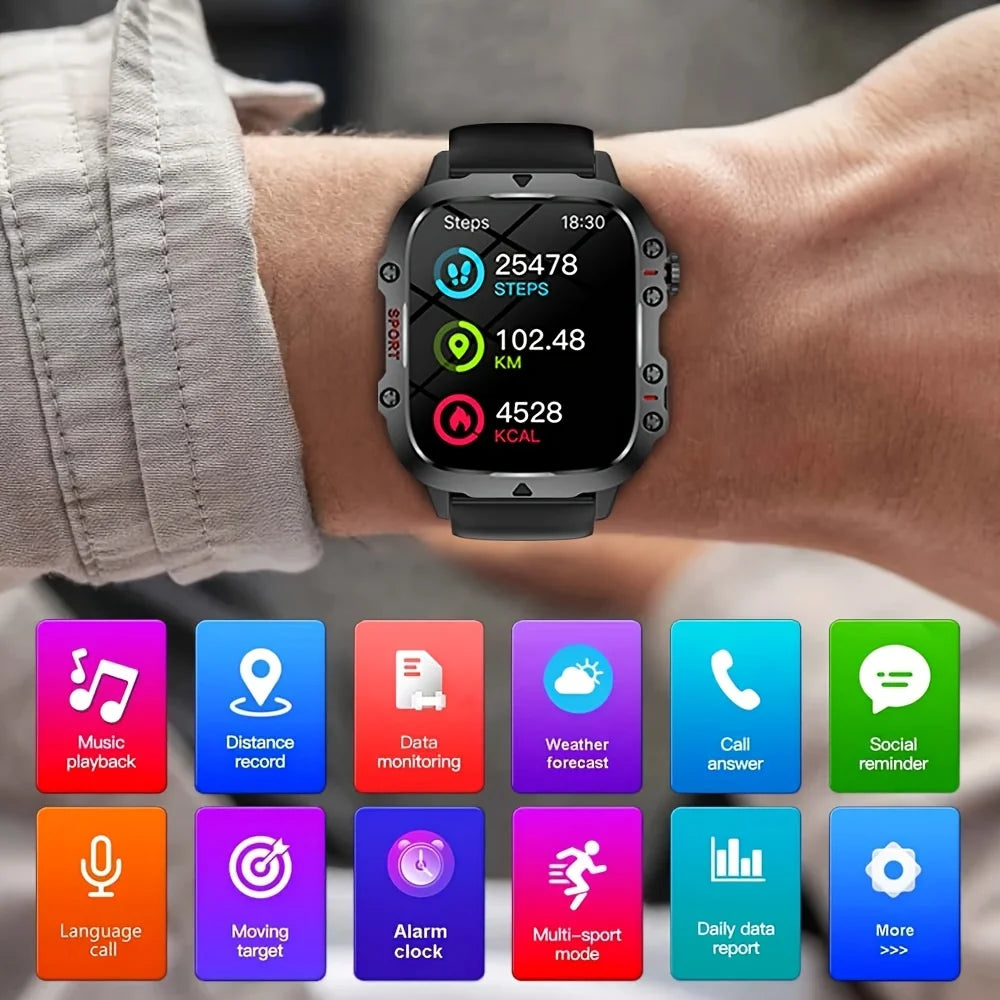 ERUN Smartwatch – Calls, Fitness Tracker & Remote Camera