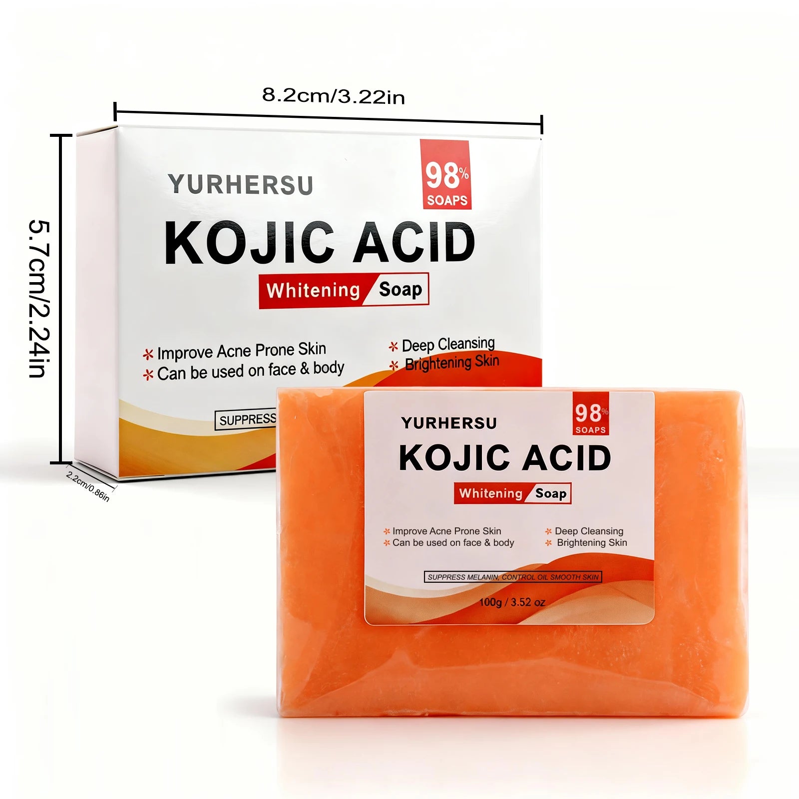 Kojic Acid Brightening Face Soap – Natural Moisturizing Cleanser Brightening Facial Soap Oasis Select