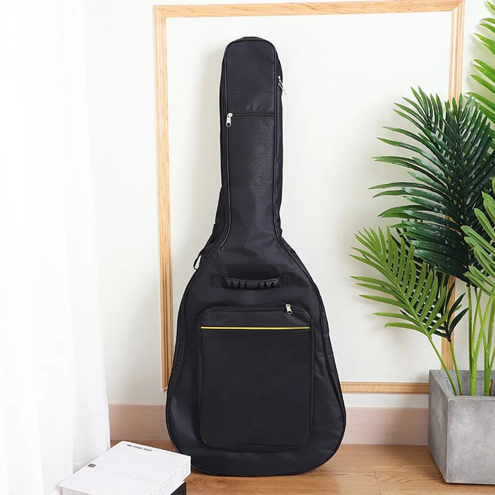 41Inch Guitar Bag Backpack Waterproof Bags Rip-stop Oxford Nylon Double Strap Padded Black Guitar Case Gig Bas Guitars Backpacks Oasis Select