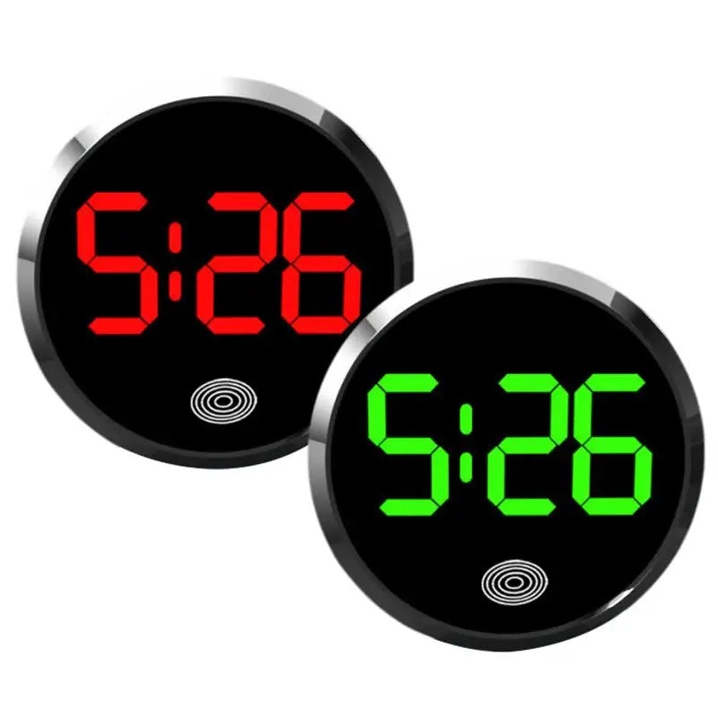 Dashboard Car Clock Round Vehicle Air Vent Clocks Waterproof Auto LED Air Vent Watch Touch Activation for Truck Suvs Auto Oasis Select