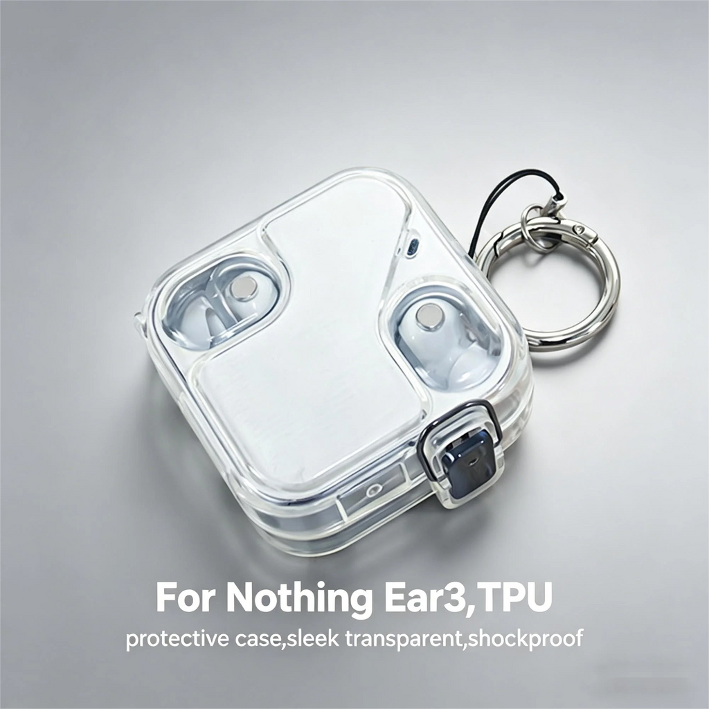 Clear Case For Nothing Ear 3 Wireless Earphone Silicone Protective Cover Dustproof Protector For Nothing Ear (3) Accessorie Oasis Select