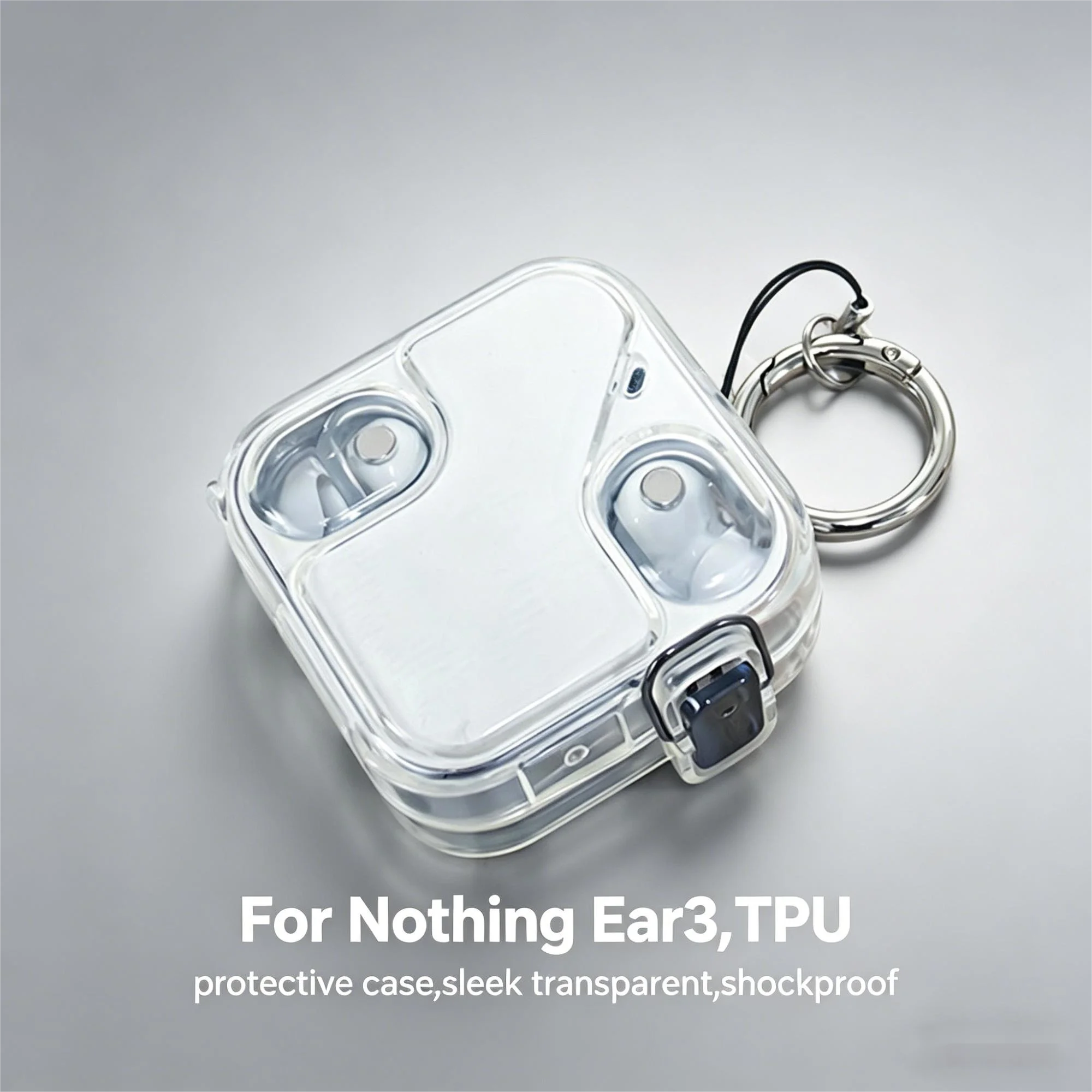 Clear Case For Nothing Ear 3 Wireless Earphone Silicone Protective Cover Dustproof Protector For Nothing Ear (3) Accessorie Oasis Select