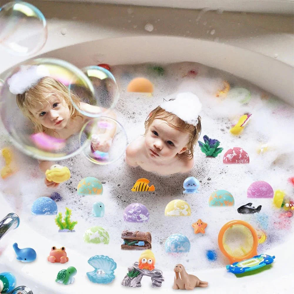 Kids Bath Ball Set Surprise Bubble Bath for Moisturize Creative Home Bath Accessories Funny Gift for Children Oasis Select