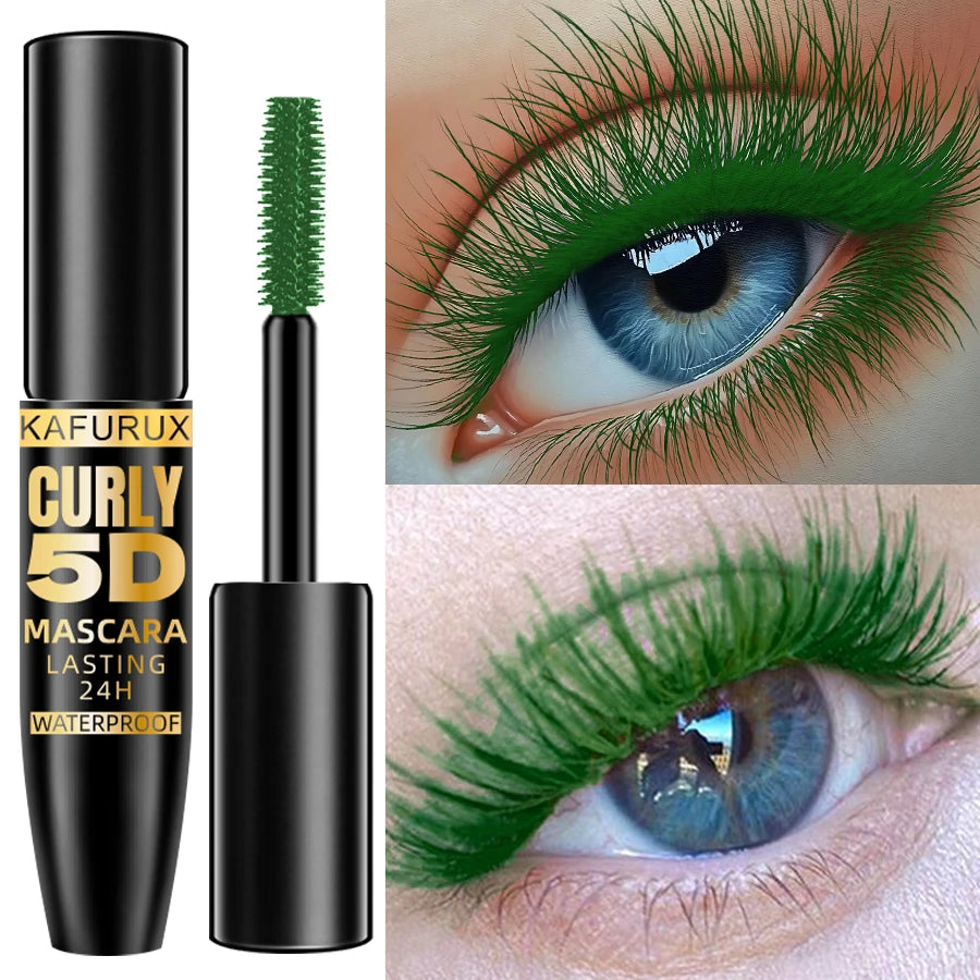 KAFURUX 5D Waterproof Mascara – Volume, Curl & 9 Colors