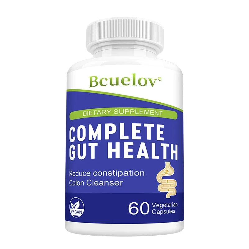 Gut Health Capsules – Senna Leaf, Ginger & Dandelion Root 5-in-1