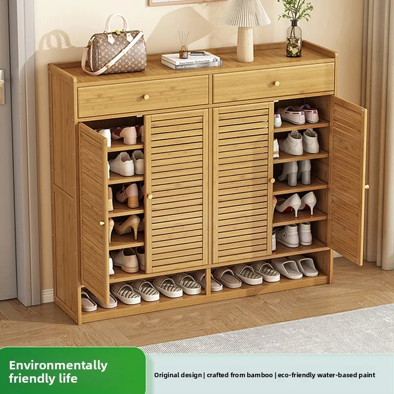 Multifunctional shoe cabinet, large capacity at home door with drawers, multi-layer dust-proof shoe rack Oasis Select
