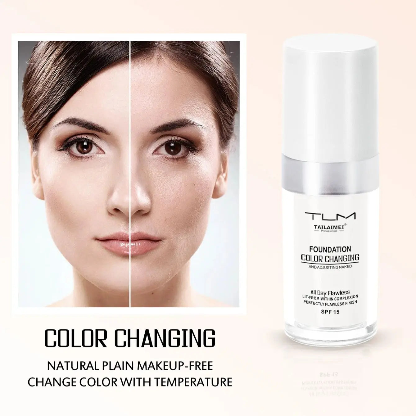 30ml Foundation Magic Color Changing Foundation Liquid Soft Matte Long Lasting Hydrating Makeup Base Maquiagem Korea Makeup Oasis Select